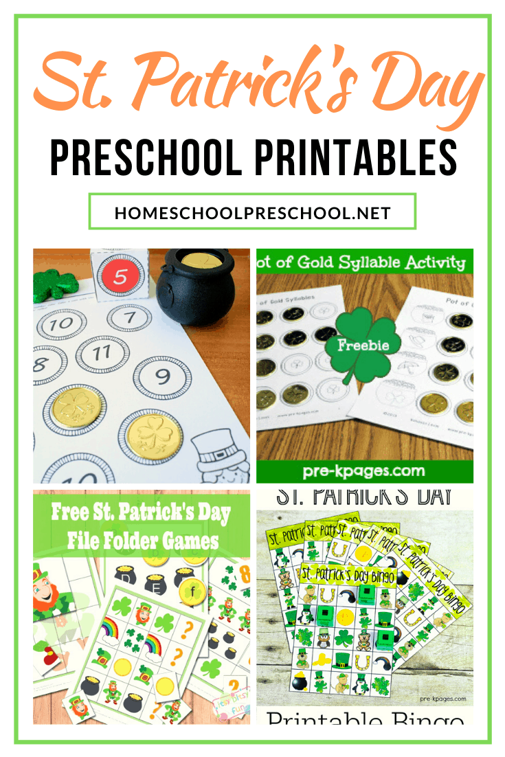 These St Patrick's Day printables are sure to keep your preschoolers engaged in learning basic math and literacy skills throughout the holiday season.