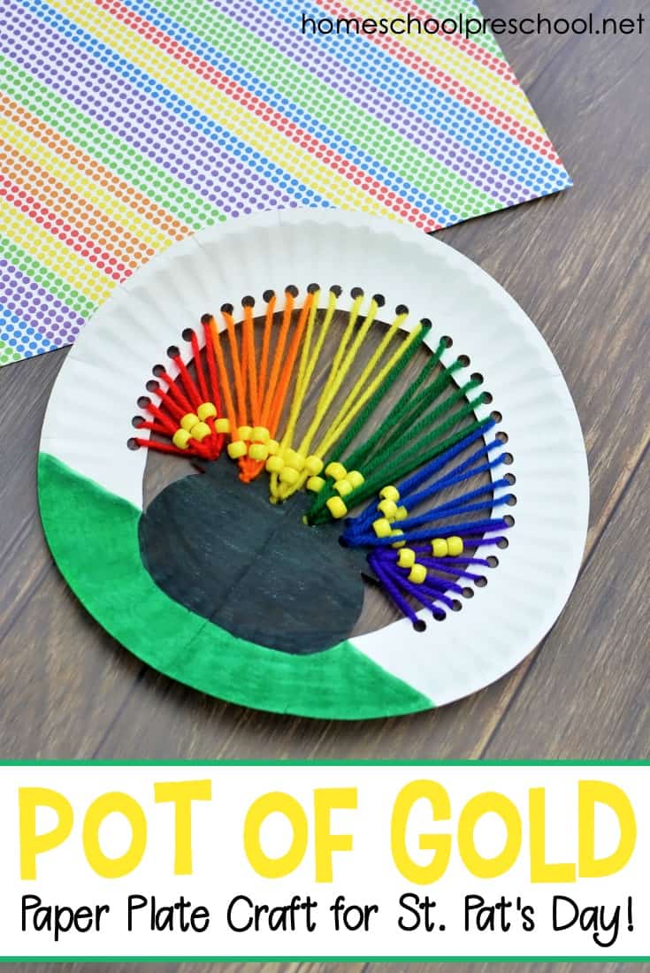 Pot of Gold Paper Plate Craft for Kids