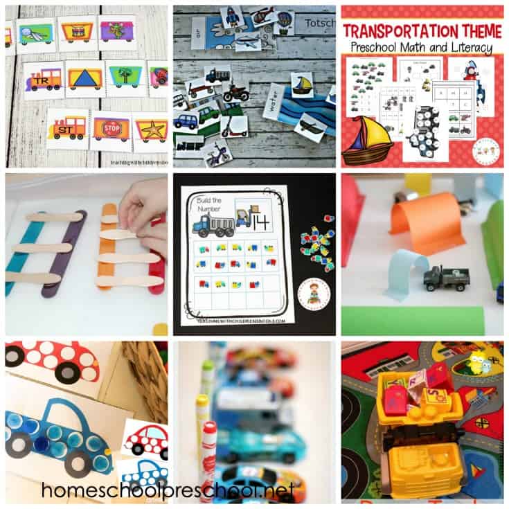 Your little learners are going to love these transportation activities for preschoolers! Hands-on fun for math, literacy, science, and more!
