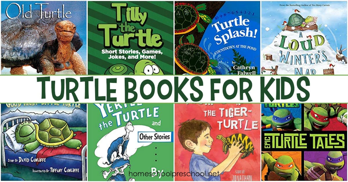 What a great collection of turtle books for preschoolers and young readers. This list includes both fiction and nonfiction books to teach more about turtles.