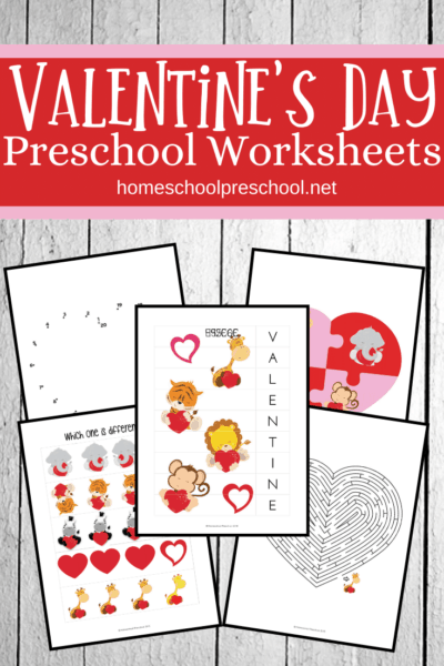 Free Printable Preschool Valentine's Day Worksheets