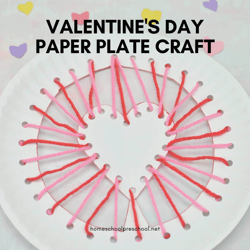 I love this Valentine's Day paper plate craft for kids. It combines motor skill practice with a fun holiday craft that preschoolers will enjoy. 