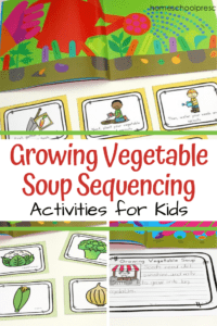 Growing Vegetable Soup Story Sequencing Cards