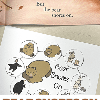 Bear Snores On Sequencing Cards