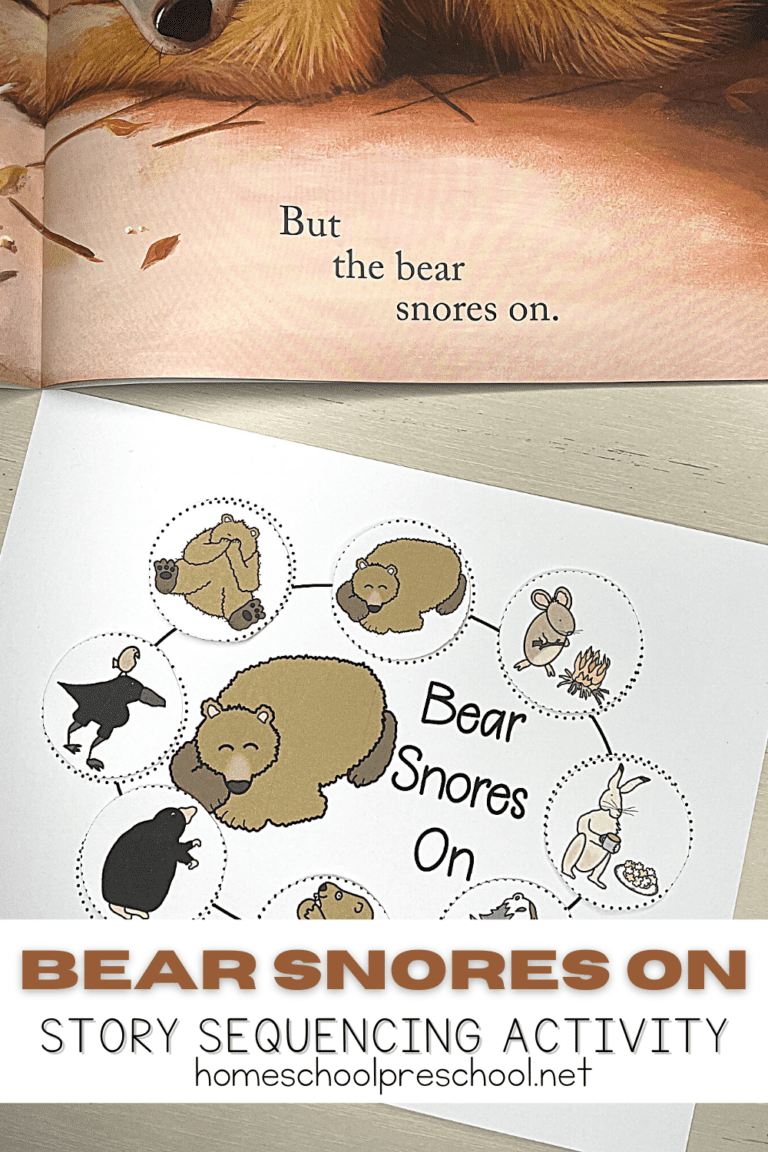 Bear Snores On Sequencing Cards