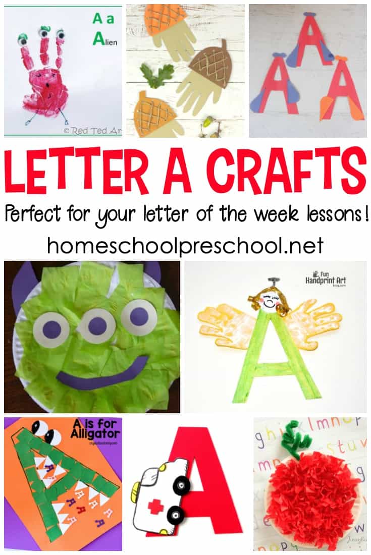You're going to want to add these ideas to your Letter of the Week plans! Come discover crafts to teach Letter A. There are 9 different "a" words featured!