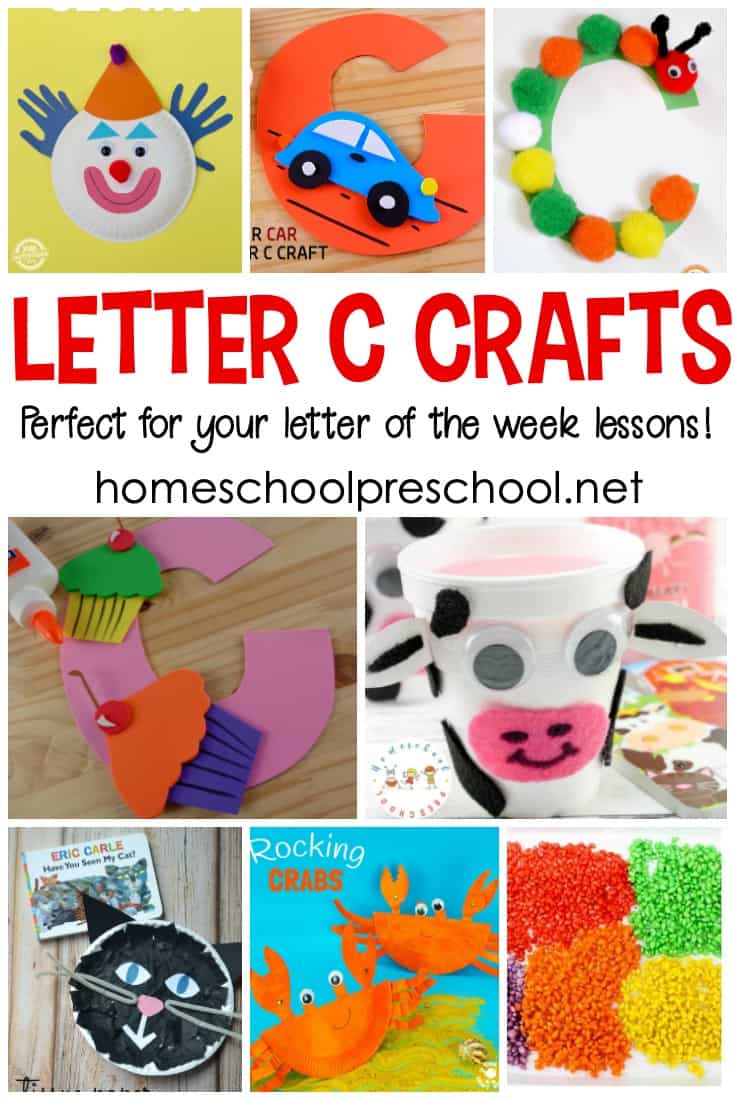 You're not going to want to miss this amazing collection of crafts to teach Letter C! They're perfect for your upcoming Letter of the Week activities!