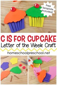 C is for Cupcake Preschool Craft