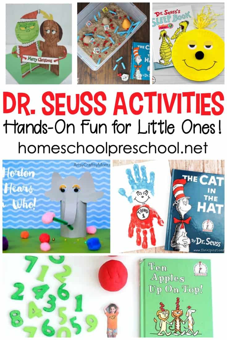 No preschool year is complete without a focus on Dr. Seuss! These Dr Seuss activities will help bring his best stories to life for your little ones. 