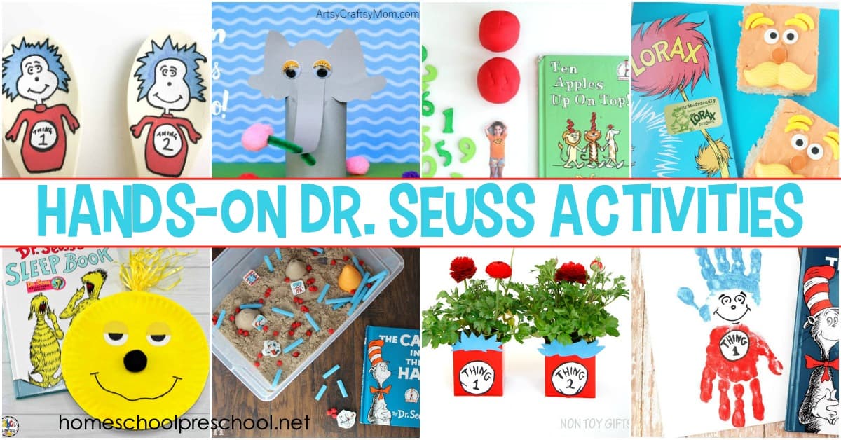 No preschool year is complete without a focus on Dr. Seuss! These Dr Seuss activities will help bring his best stories to life for your little ones. 