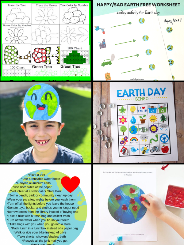 Earth Day Worksheets for Preschoolers