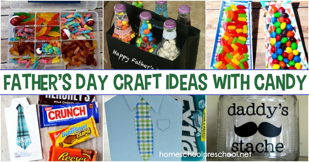 This Father's Day, have your kids make Dad one of these fun Fathers Day craft ideas! Each of them feature candy making the ideas extra sweet!