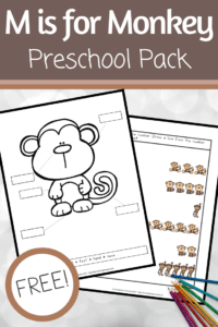 Printable Preschool Monkey Activities
