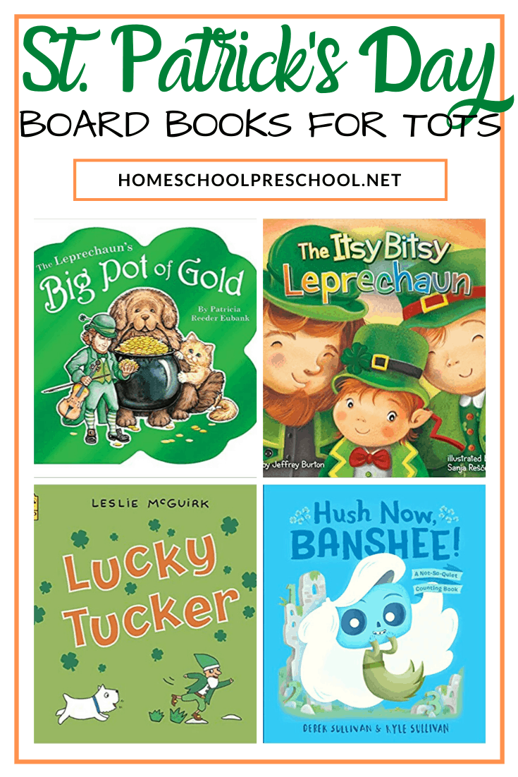 Check out this list of St Patrick's Day books for toddlers! These board books are perfect for toddlers and preschoolers this spring.