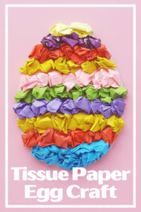 Tissue Paper Easter Egg Craft