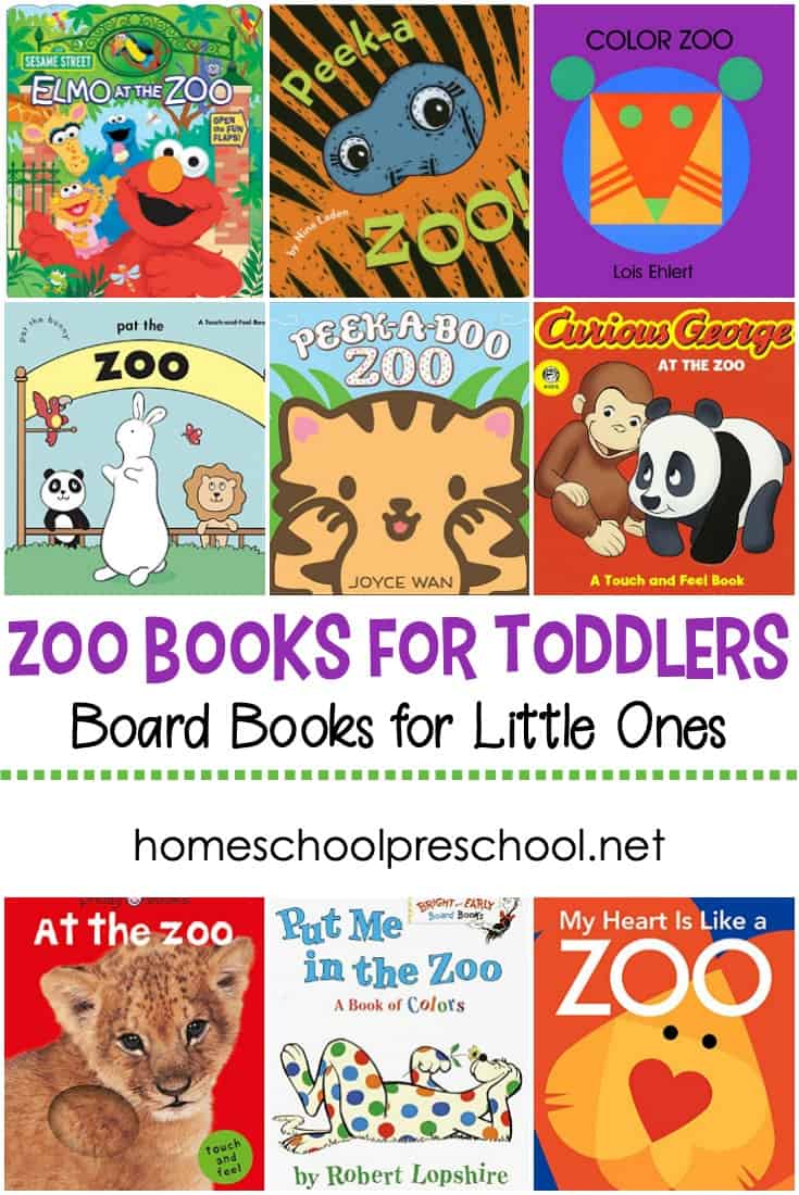 Board books are perfect for toddlers! They're much sturdier than traditional books. These zoo books for toddlers help introduce tots to zoo animals.