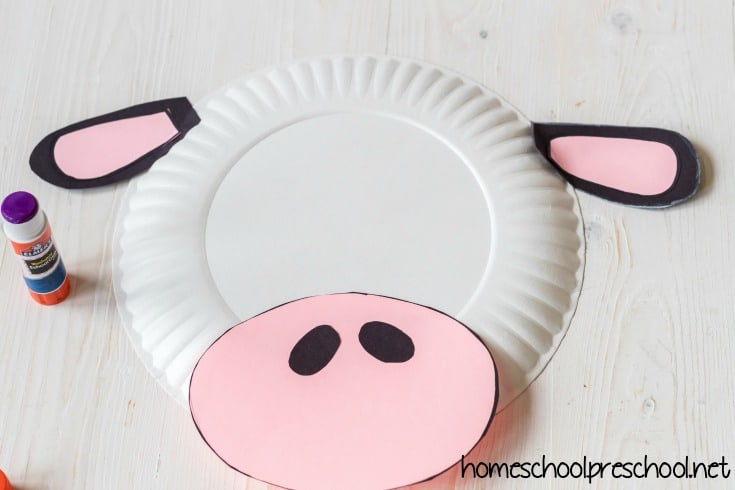 cow-craft-preschool Paper Plate Cow Craft