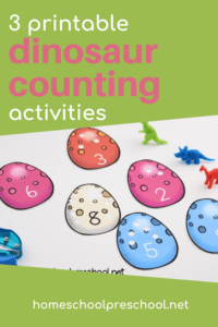 Dinosaur Counting Activities for Preschoolers