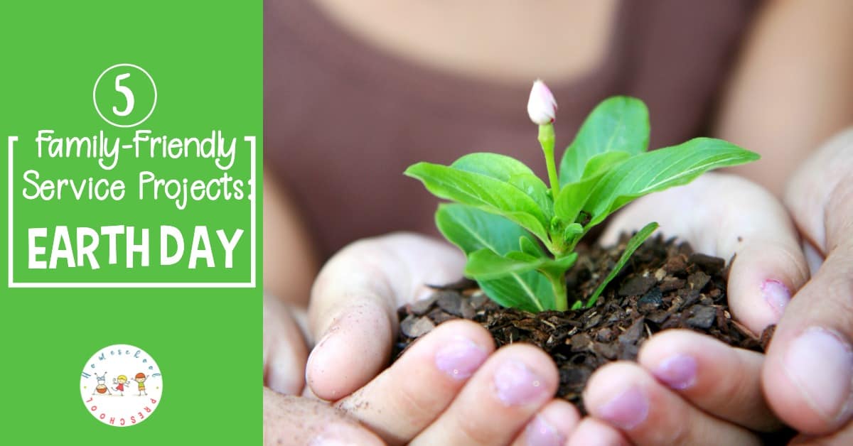 This Earth Day take your preschoolers out to do one of these five Earth Day service projects the whole family can participate in!