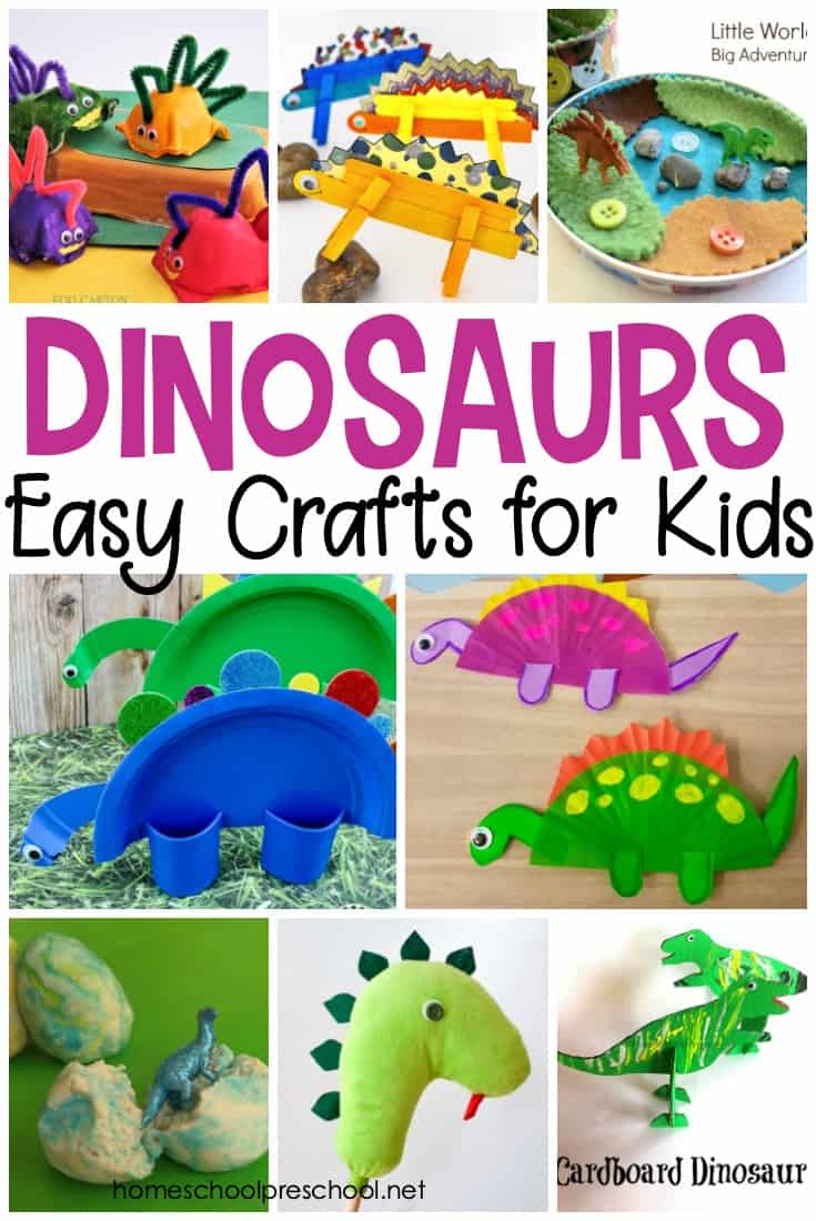 Your little crafters will adore these easy dinosaur crafts for preschoolers! Each one will encourage creativity and imaginative play.