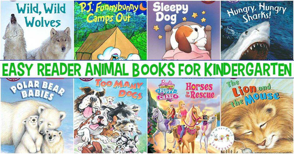 This list of easy reader animal books for kindergarten is perfect for new readers. With short sentences and large print, kids can practice reading with their favorite animal stories!