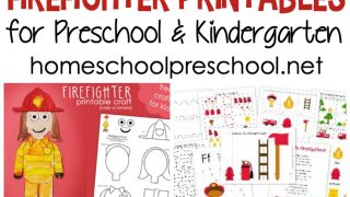 Free firefighter printables for preschool kids! Focus on community helpers and fire safety with these printable learning activities.