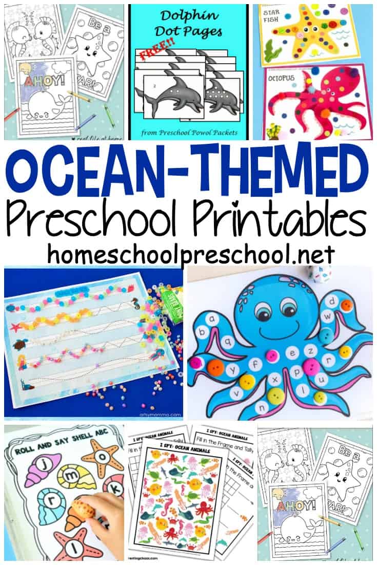 This amazing collection of preschool ocean theme printables is perfect for your summer activities. Kids can learn more about oceans and ocean animals.