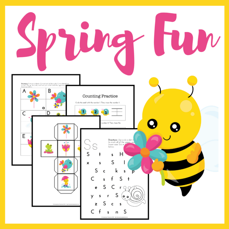 Free Spring Printables for Preschool and Kindergarten