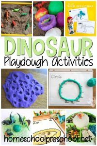 Dinosaur Play Dough Activities