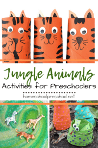 These jungle animal activities will help you teach your preschoolers about the animals, bugs, and creatures that live in the jungle.