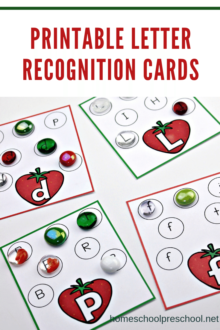 Have fun while teaching children early literacy skills with our fun Strawberry Letter Identification Cards! Great printable for preschool and kindergarten!