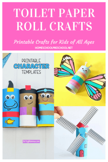 Printable Toilet Paper Roll Crafts for Kids