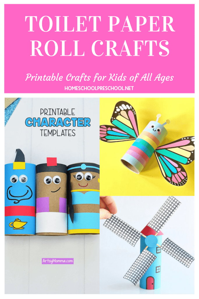Printable Toilet Paper Roll Crafts for Kids