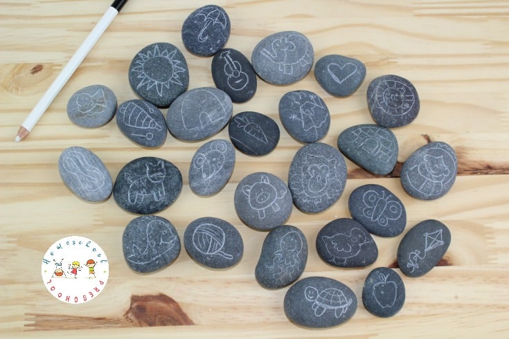 These DIY Alphabet Story Stones are easy to make and a fabulous resources to have on hand when teaching the alphabet to young kids.