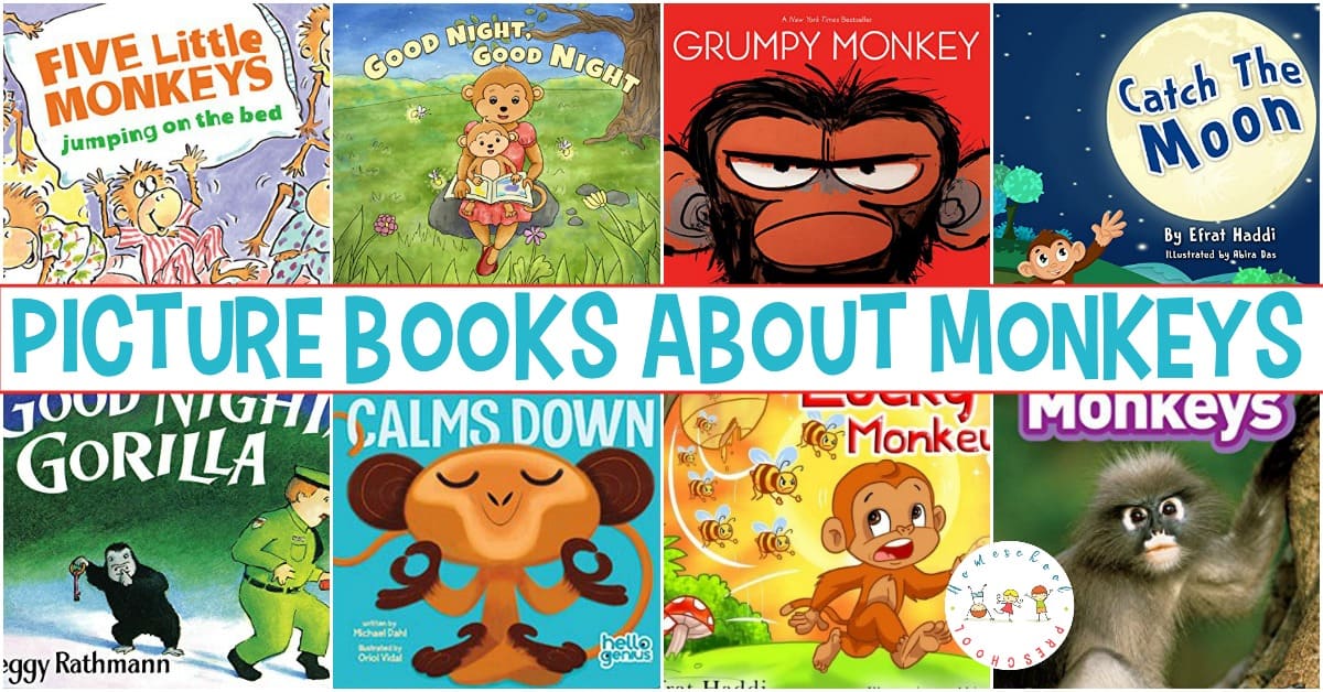 What a great collection of monkey books for preschool! It includes both fiction and nonfiction books for your upcoming animal studies!