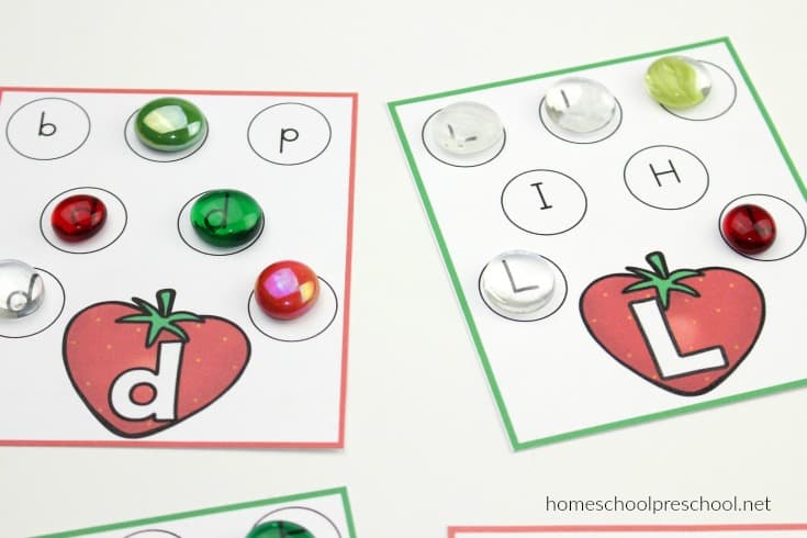 Have fun while teaching children early literacy skills with our fun Strawberry Letter Identification Cards! Great printable for preschool and kindergarten!