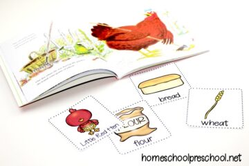 Free Printable Little Red Hen Sequencing Cards for Kids
