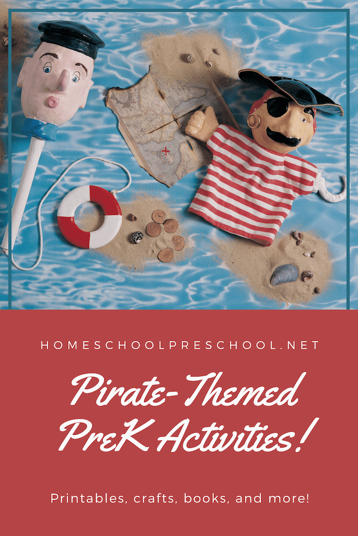 Build an awesome preschool pirate theme! Find crafts, printables, book lists, and more. Come discover some really fun ideas for little ones! 