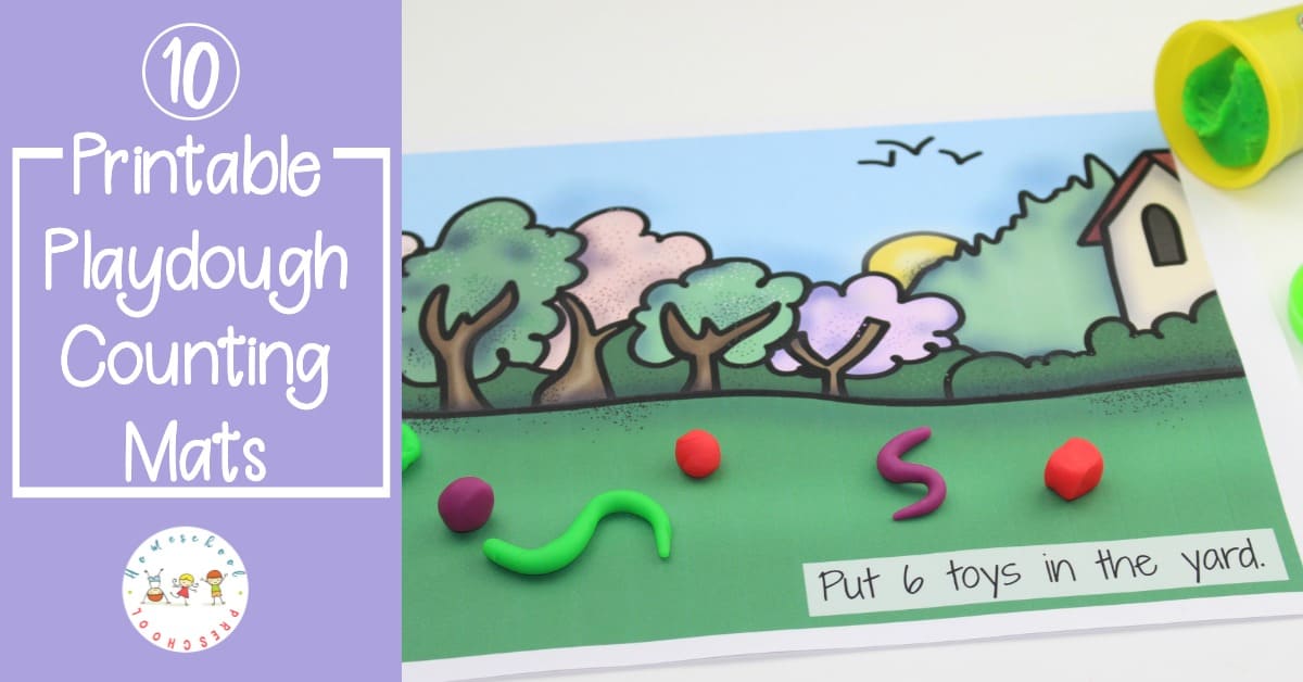 These playdough mats are a great way to get your little ones to practice their counting skills while having fun this spring and summer.