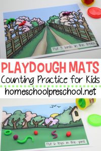 Playdough Mats for Spring and Summer