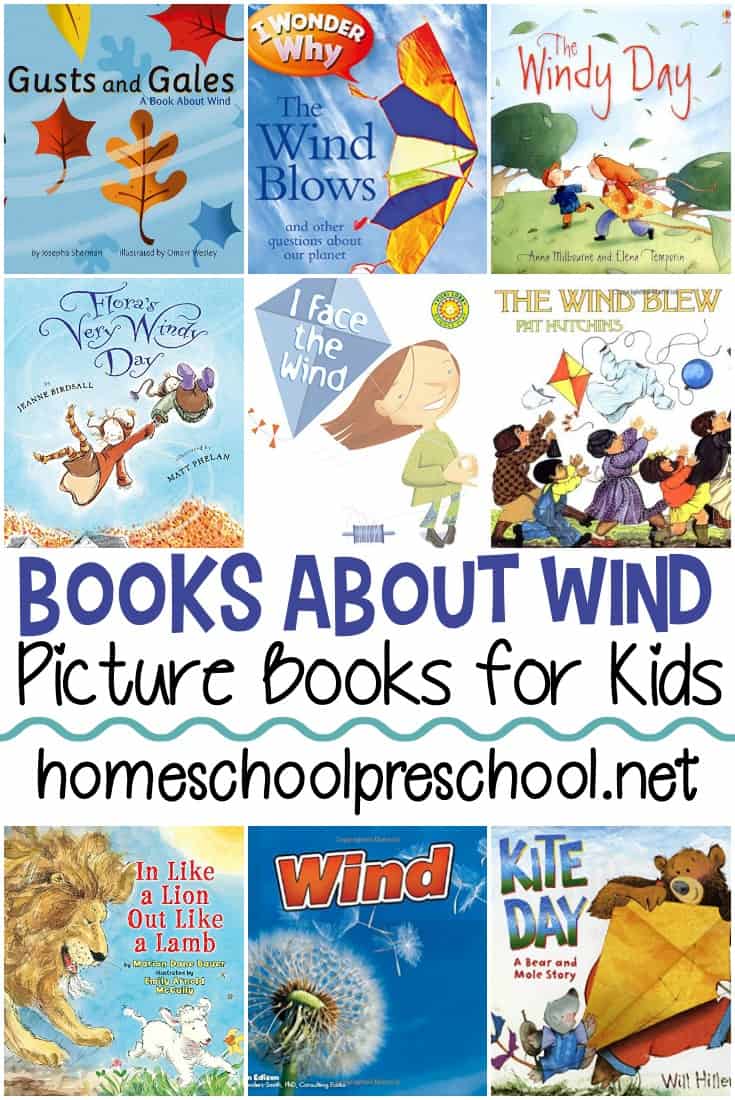 These books about wind for preschoolers are perfect for your spring lesson plans! You can add them to your weather unit, too. 