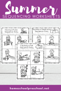 Free Sequencing Worksheets for Summer