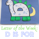Add this letter D dinosaur craft to your dinosaur themed activities. It's also a great addition to your Letter of the Week activities, as well. 