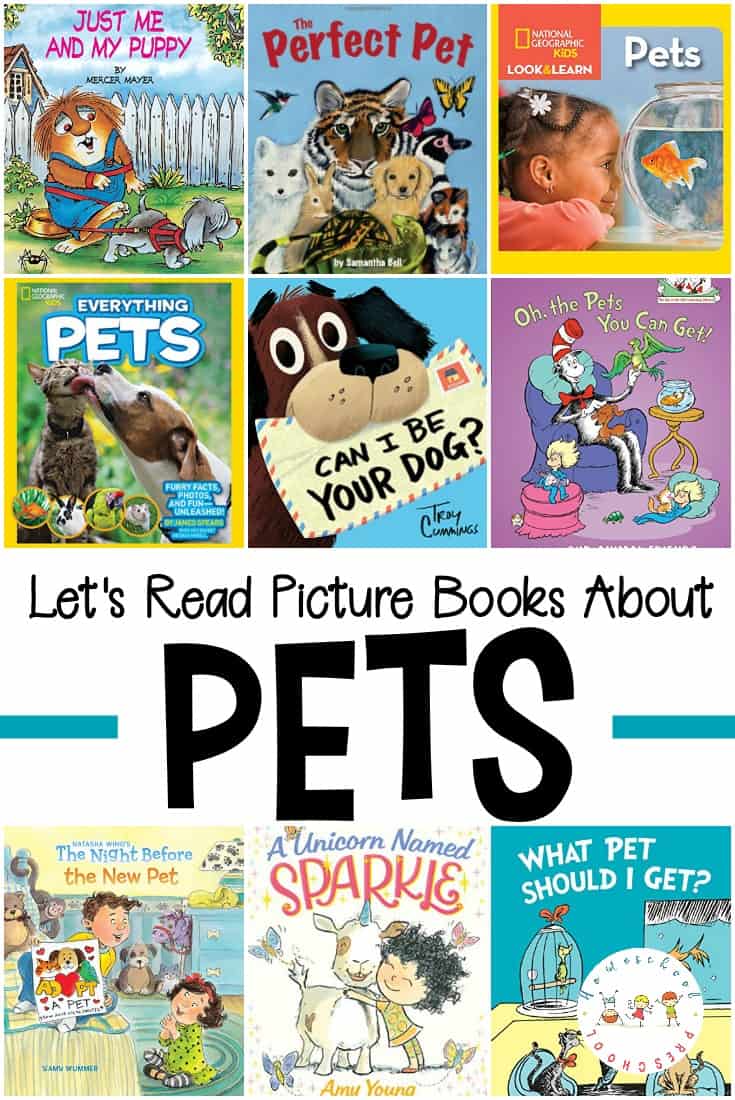 Your animal-loving kiddos are sure to love this collection of pet books for preschoolers. Cats, dogs, dragons, unicorns, and more!