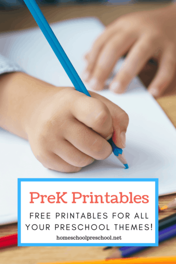 Free Preschool Printables for Your Homeschool Preschool