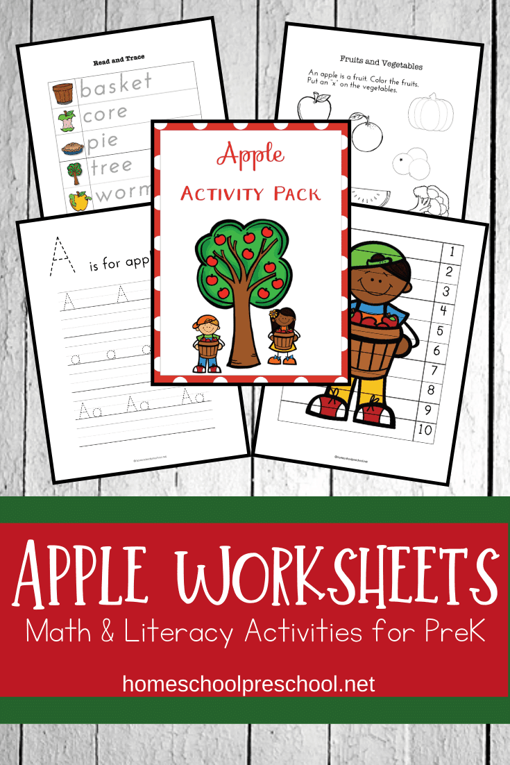 Download this free apple worksheet to use with your younger students in preschool and kindergarten. They'll love working through them this fall!