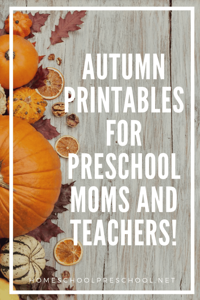 A Growing Colleciton of Free Autumn Printables for Preschool