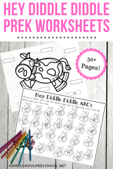 Free 50+ Page Hey Diddle Diddle Printable for Preschool