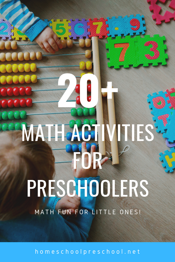 From number recognition to counting to beginning math skills, don't miss these engaging math activities for preschoolers!