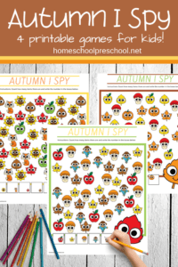 Autumn I Spy Preschool Game